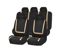 Car Seat Covers For Jeep Compass II MP 4XE Hybrid Facelift 2017-2026, Full Front and Rear Split Bench Protector Breathable Interior Accessories,D/Beige
