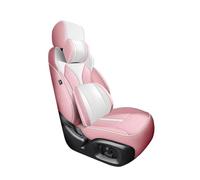 Car Seat Covers For Kuga 2013-2015 Full Set Leather Car Seat Covers Car Waterproof Custom Interior Accessories(Pink White,Deluxe)