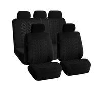 Car Seat Covers for Land Rover Defender 90 1987-2001 2002 2003 2004 2005 2006, 5 Seats Full Surround Car Seat Protector Comfortable and Breathable Waterproof Seats Cover Interior,A/Black