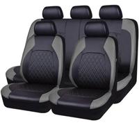 Car Seat Covers for Land Rover Discovery 4 | Discovery 4 / Discovery 4 S/SE/HSE, Full Leather NonSlip Waterproof Breathable Seat Cushion Protector, Airbag Compatible,D/9pcs Set Grey