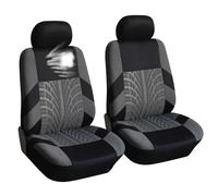 Car Seat Covers for Lotus Europa, Front Seat and Headrest Covers, Comfortable and Breathable Front Protectors Car Seat Accessories,2 Seats-Grey