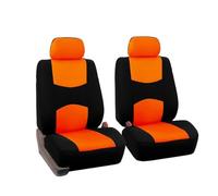Car Seat Covers for Mitsubishi L200 Double Cab 2019-2024, Cars Front Seat Covers Breathable Non Slip Easy to Install Comfortable Seat Protection Car Accessories,E/Orange