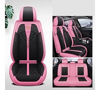 Car Seat Covers For Nissan For Qashqai For Primera P12 For Tiida For Almera For Classic For Patrol For Pathfinder R51 For X Trail T31 For Kicks For March Car Seat Seat Cover(Black+Pink,Standard)