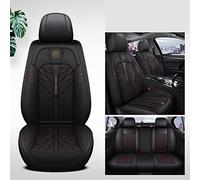 Car Seat Covers For Nissan For Qashqai For Primera P12 For Tiida For Almera For Classic For Patrol For Pathfinder R51 For X Trail T31 For Kicks For March Seat Protector(Black+Red,Standard)