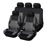 Car Seat Covers for Peugeot 3008 2020-2024 Hybird, Car Seat Covers Full Sets NonSlip Front Rear Protectors Interior Accessories,A Grey