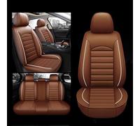 Car Seat Covers for Peugeot Expert 2000-2024,Leather Full Set Suitable Breathable Waterproof Soft Material Auto Seat Cover Non-Slip Interior Accessorie,E/Brown