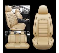 Car Seat Covers for Peugeot Expert 2000-2024,Leather Full Set Suitable Breathable Waterproof Soft Material Auto Seat Cover Non-Slip Interior Accessorie,D/Beige