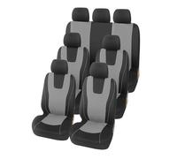 Car Seat Covers For Rio K2 For Focus For Peugeot Universal Interior Accessories For 1/2/5/7 Car Seat Cover Airbag Compatible Seats Cars(7 seats-gray)