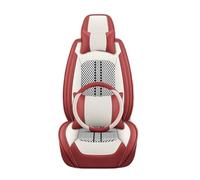 Car Seat Covers For Shuttle Crosstour URV For Inspire XRV For HRV For Pilot Element For Insight Prelude Universal Car Seat Cover Car Seat Covers Full Set(White Red 5 Seat)