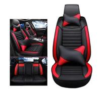 Car Seat Covers For Shuttle For Crosstour URV For Inspire For XRV For HRV For Pilot Element For Insight Prelude Universal Style Car Seat Cover Car Seat Covers Full Set(Black A Red 5 Seat)