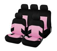 Car Seat Covers for Smart fortwo forfour C450 A450 R450 R452, Car Seat Protector Waterproof Seats Cover Comfortable and Breathable Front Rear Back Seat Covers Cushio,G/Pink