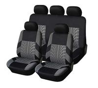 Car Seat Covers for Volvo XC40 2018-2023, Full Set Car Seat Protectors Elasticated Hems Side Airbag Compatible Washable Easy Fit Accessories,B/Grey