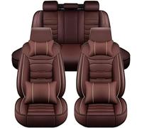 Car Seat Covers for VW ID.4 ID.5 ID.3 2020-2024,Leather Full Set Suitable Breathable Waterproof Soft Material Auto Seat Cover Non-Slip Interior Accessorie,E/Brown