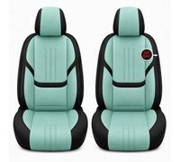 Car Seat Covers Front Pair for MG Marvel R Soft Textured Centre Panels, Elastic Black Edges, Separate Headrest Pieces, Rear Pockets and Fixing Kit Mint Green