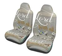 Car Seat Covers Front Proverbs 3 5 Hummingbird Scripture Set Of 2 Car Seat Cover Heavy Duty Front Cars Seats Protector Cover For Driving Truck Accessories 52X138Cm