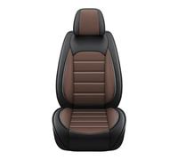 Car Seat Covers Full Set Car Seat Covers PU Leather Front Rear Split Bench Protector Four Season Universal Fit Most Car SUV Car Accessories Car Seat Protector(Black-Coffee)
