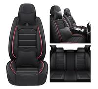Car Seat Covers Full Set Fit For Nissan Qashqai e-Power 2000-2024, Waterproof Seat Covers, Wear-resistant Premium Leather Cushion All-inclusive, Custom, Stylish Sport Seat Covers(Color:Black)