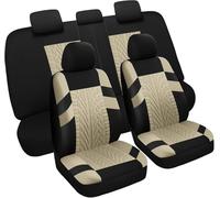 Car Seat Covers Full Set,For Alfa Romeo Mito 2008-2018, Airbag Protectors | Premium Car Seat Protectors, Airbag Compatible Full Set, Split Bench Zipper Design, Heavy Duty Washable Fabric Protections