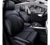 Car Seat Covers Full Set for Audi A4 2015 2016 2017 2018 2019 2020 2021, All-Inclusive Waterproof Dog Pet Protector Black Deluxe Quality PU Leather Padded