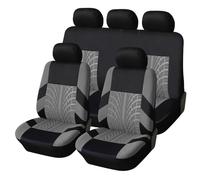 Car Seat Covers Full Set, For Audi Q3 F3 Sportback 2018-2026, Tire Track Design, Polyester Fabric, Front Rear Automotive Accessories, Easy Install,A