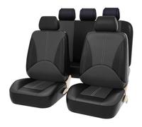 Car Seat Covers Full Set for Audi Q5 2008-2015, All-Weather Nonslip Leather Comfortable Breathable Seat Covers Protectors Accessories,F/Black Grey