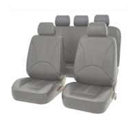 Car Seat Covers Full Set for Audi Q7 2012-2025, All-Weather Nonslip Leather Comfortable Breathable Seat Covers Protectors Accessories,C/Grey