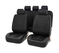 Car Seat Covers Full Set for Audi Q7 2012-2026, All-Weather Nonslip Leather Comfortable Breathable Seat Covers Protectors Accessories,A/Black