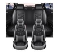 Car Seat Covers Full Set For Civic Universal Leather Full Set Car Seat Covers Automotive Interior Accessories Covers Car Seat(Gray+cushion)