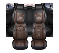 Car Seat Covers Full Set For Civic Universal Leather Full Set Car Seat Covers Automotive Interior Accessories Covers Car Seat(Brown)