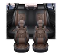 Car Seat Covers Full Set For Civic Universal Leather Full Set Car Seat Covers Automotive Interior Accessories Covers Car Seat(Brown+cushion)