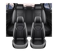 Car Seat Covers Full Set For Civic Universal Leather Full Set Car Seat Covers Automotive Interior Accessories Covers Car Seat(Gray)