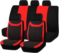 Car Seat Covers Full Set for Hyundai KONA (OS OSE OSI) 2017 2018 2019 2020 2021, Front and Rear Seat Cushion Protector NonSlip Cloth Breathable Interior Accessories,Red
