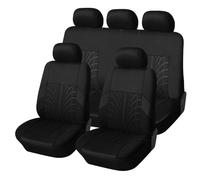Car Seat Covers Full Set, For Mitsubishi ASX II 2023-2026, Tire Track Design, Polyester Fabric, Front Rear Automotive Accessories, Easy Install,B