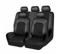 Car Seat Covers Full Set For Renault Clio 2007-2023+, 9 Pcs Set leather Full Surround Automotive Seat Protector Interior Accessories,A/9pcs Set Black