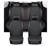 Car Seat Covers Full Set For SEAT For Leon For Arona For Ateca | For Tarraco For Ibiza For Alhambra Interior Pu Leather Car Seat Cover Cushion(Black White)