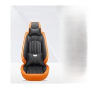 Car Seat Covers Full Set For Skoda For Octavia For Kodiaq For Superb For Fabia For Rapid For Karoq Car Seat Covers Covers Car Seat(Orange Black+cushion)
