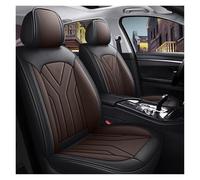 Car Seat Covers Full Set for Skoda Superb 2004-2025,Pu Leather Front Rear Full Set Seat Covers Waterproof Airbag Compatible Car Seat Cover Accessories,C/Black And Brown