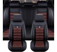 Car Seat Covers Full Set for Toyota Yaris 1.5 Hybrid Y20 5dr 2020 2021, Leather Car Seat Cushion Cover Front Rear Protectors Waterproof Interior Accessories,Black-Coffee
