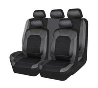 Car Seat Covers Full Set for VW Amarok Atlas Atlas Tanoak Beetle Bora Caddy Eos Fox Golf, PU Leather Seat Covers, Front and Rear Seat Protectors, Waterproof & Non-Slip, Car Interior Accessories