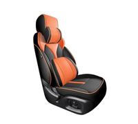 Car Seat Covers Full Set Leather Car Seat Covers For Volvo For XC90 2015-2019 Waterproof Custom Interior Accessories Car Seat Cushion Cover(BLack orange,Deluxe)