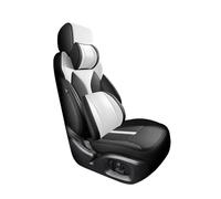 Car Seat Covers Full Set Leather Car Seat Covers For Volvo For XC90 2015-2019 Waterproof Custom Interior Accessories Car Seat Cushion Cover(BLack White,Deluxe)