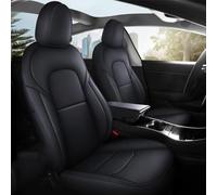 Car Seat Covers Full Set, Super Luxurious Heavy Duty Waterproof Leather Automotive Vehicle Cover for Tesla Model 3 2021 2022 2023, Non-Slip Seat Car Accessories