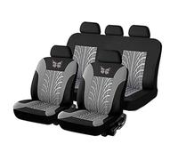 Car Seat Covers Full Sets for Hyundai Bayon 2021-2026, Cloth Front and Rear Seat Cover Seat Cushions Protectors Breathable Interior Accessories,B/Gray