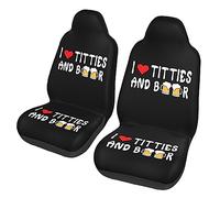 Car Seat Covers I Heart Titties And Beer Car Seat Protector Durable Auto Seats Cover Accessories Front Cars Seats Cover For Suv Cars Trucks 52X138CM