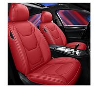 Car Seat Covers Leather Car Seat Covers For Chevy For Captiva For Aveo For Cruze For Epica For Lacetti For Sonic For Spark For Equinox Universal Interior Car Seat Cover Sets(Red)