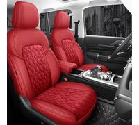 Car Seat Covers Leather Mixed Car Seat Cover 5 For Lexus UX RX IS250C GS ES LS GX LX RC NX CT200h Accessories Car Seat Cushion Cover(Red)
