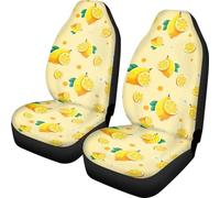 Car Seat Covers Lemon Fruit Easy Install Seat Cover Easy Clean Seat Protectors For Suv Pickup Truck Vans Driving 2 Pack