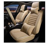 Car Seat Covers/Protectors Universal Leather Car Seat Cover For Hyundai Getz Kia Rio 3 Toyota Corolla Lada Granta For Peugeot 307 Sw Ford Focus Accessories(Beige have pillow)