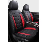 Car Seat Covers PU Leather 5 Seat Car Cover For Toyota RAV4 For Auris For Avensis For Crown For 4Runner For Harrier FJ For Cruiser For Mark X For Premio Car Seat Cushion Cover(Black Red 4pcs,Standard)