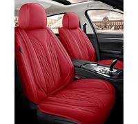 Car Seat Covers PU Leather Car Seat Cover For Cadillac For XT5 XT4 XT6 ATSL CT4 CT5 CT6 CT CTS Protectors Accessories Car Seat Covers Full Set(Red,Standard)